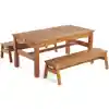 Wood Table & Benches