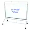 Clear Dry-Erase Wide Room Divider