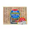 Melissa & Doug Deluxe Alphabet & Number Wooden Stamp Set