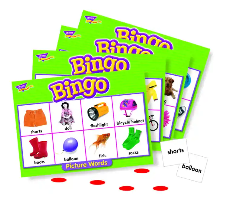 Picture Words Bingo Game