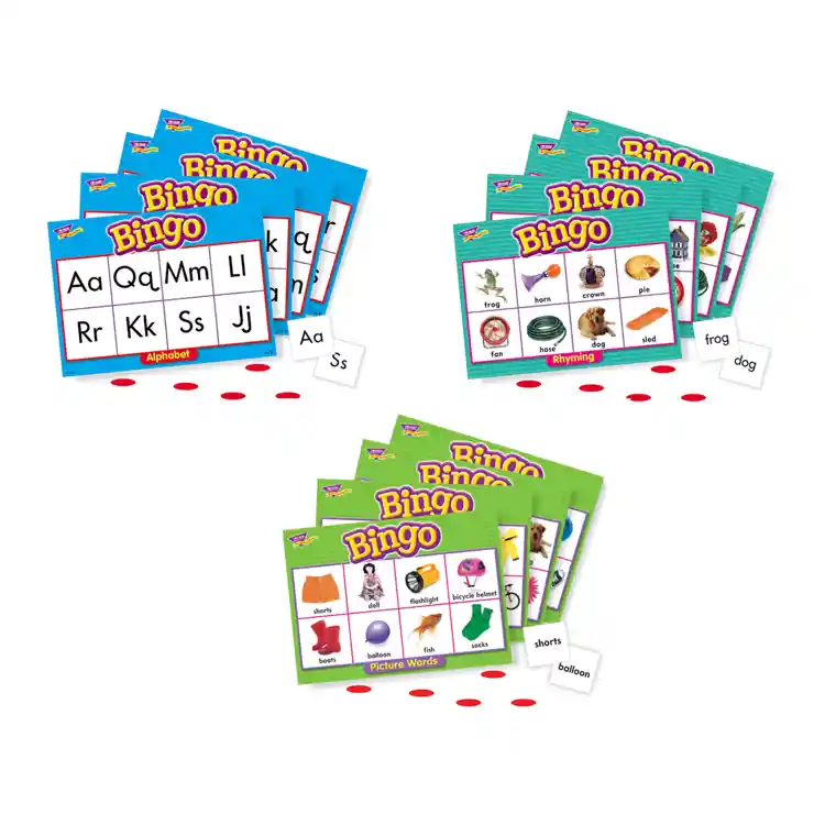 Early Learning Bingo Games, Set of 3