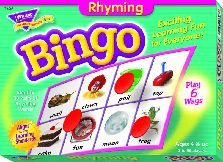 Rhyming Bingo Game